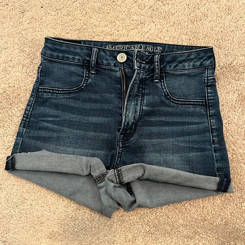 High waisted denim American eagle shorts